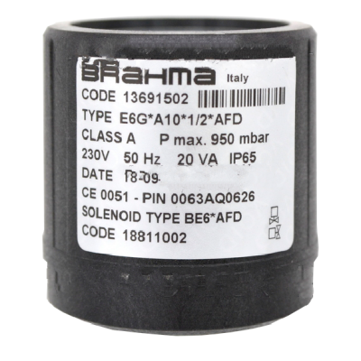 Катушка клапана Brahma BE6*AFD, 18811002